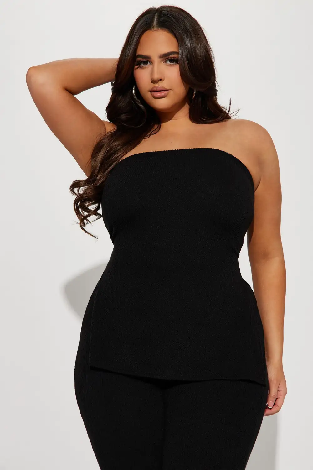 Highly Recommend Ribbed Pant Set - Black