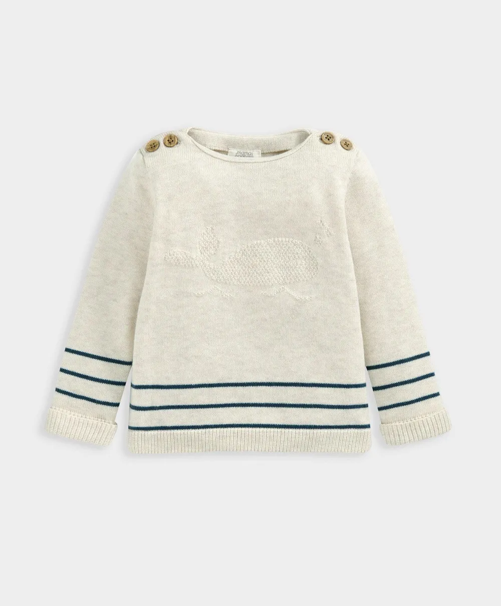 Whale Jumper & Bottoms - Sand