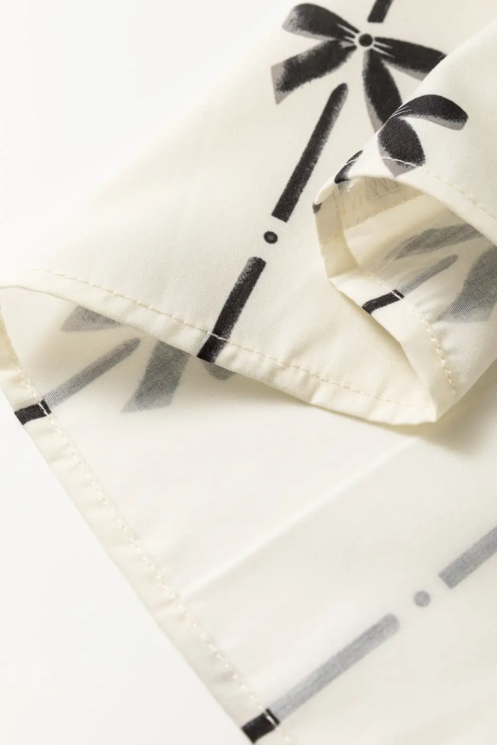 Everyday Striped Ruffled Bow Detail Blouse