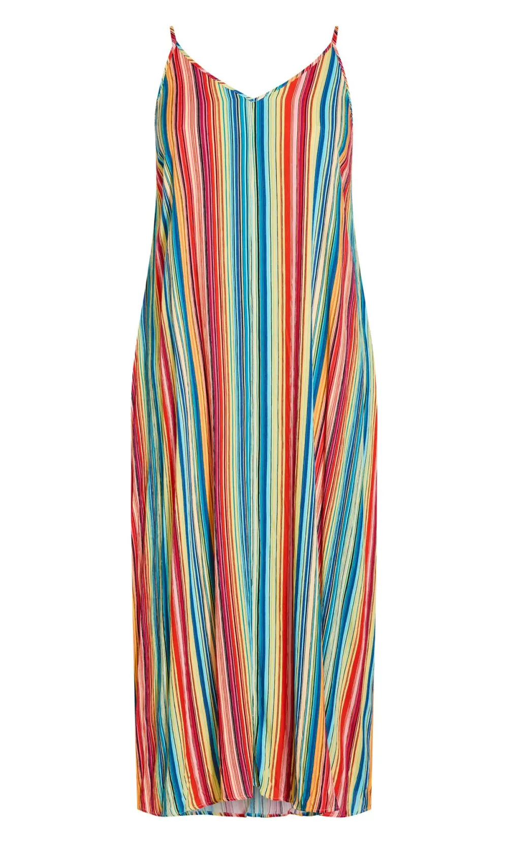 Evans Red Rainbow Maxi Dress