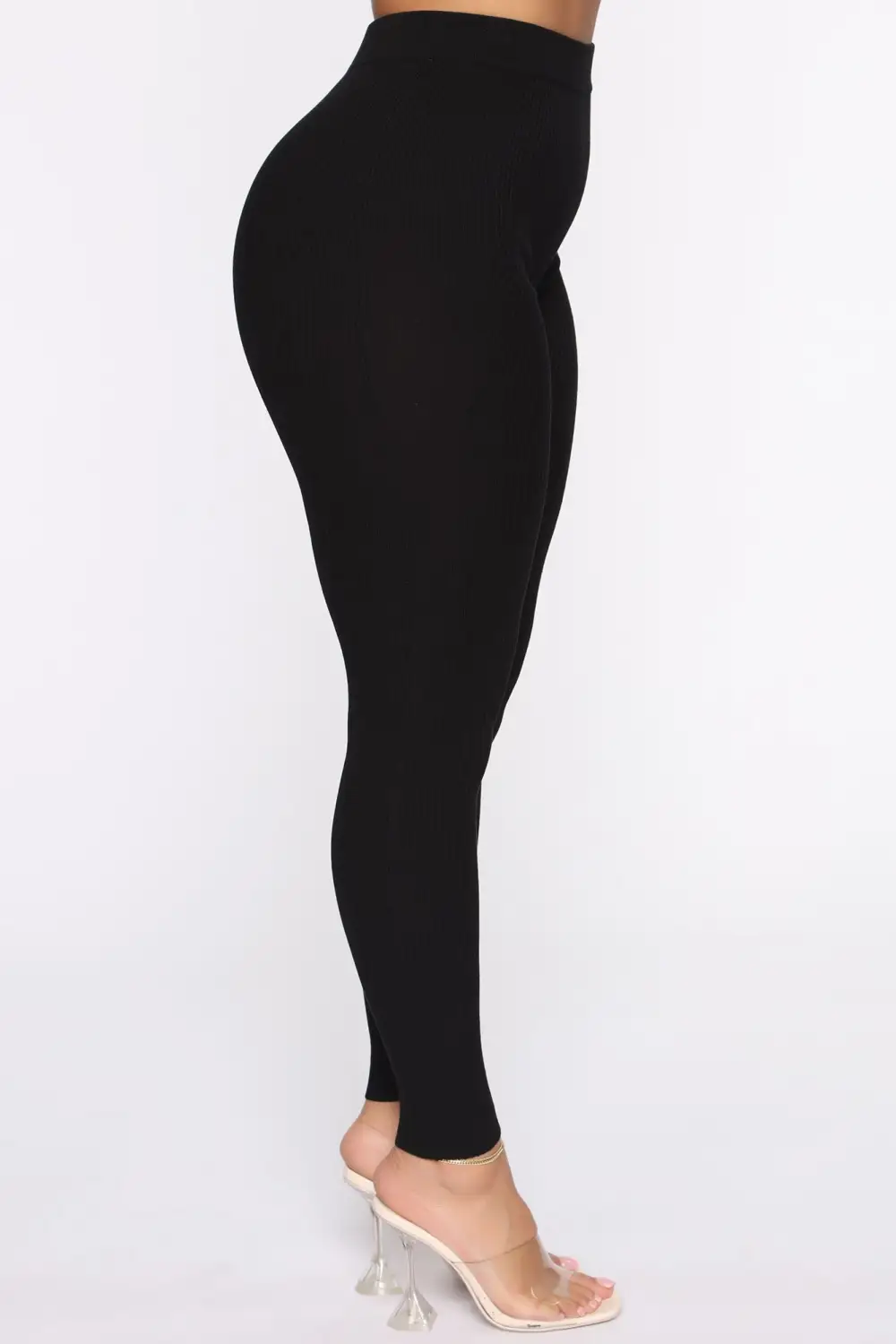 Wrong Way Sweater Pant Set - Black