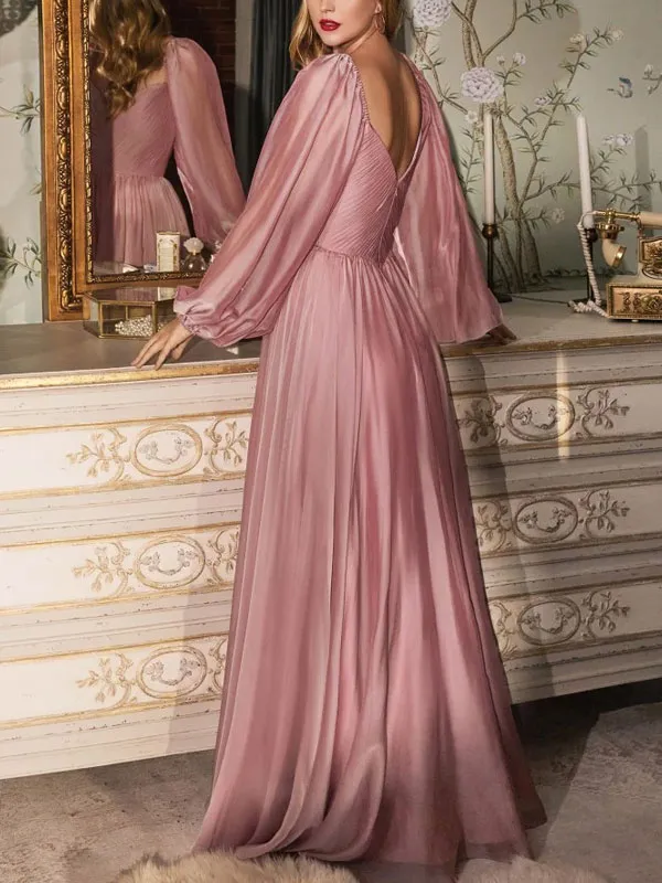 Smocked Airy Chiffon Jungle Collection Women's Dress