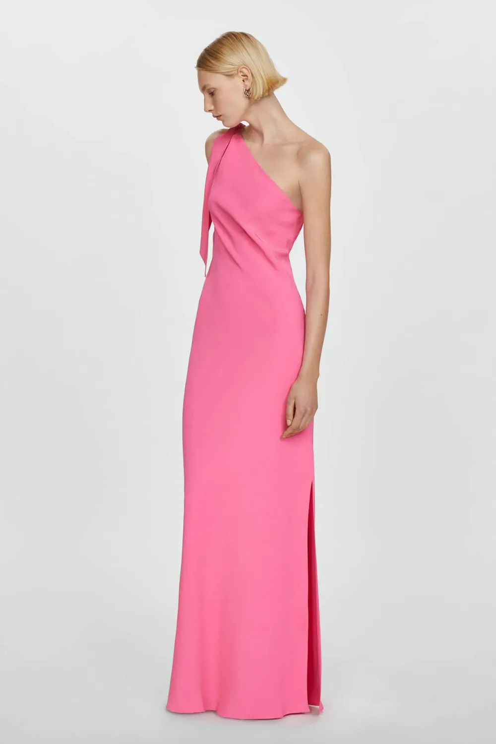 Asymmetric bow dress