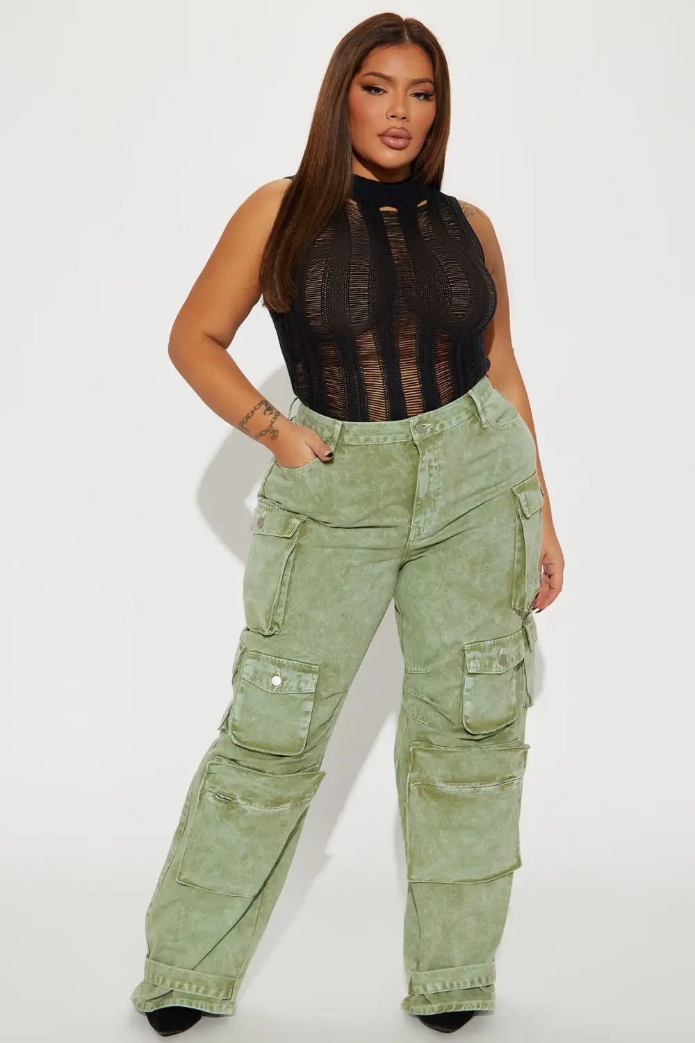 Keeping Strings Attached Bodysuit - Black