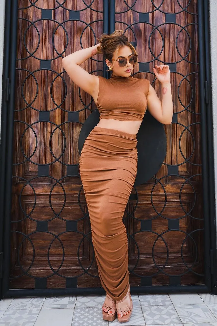 Key West Skirt Set - Brown