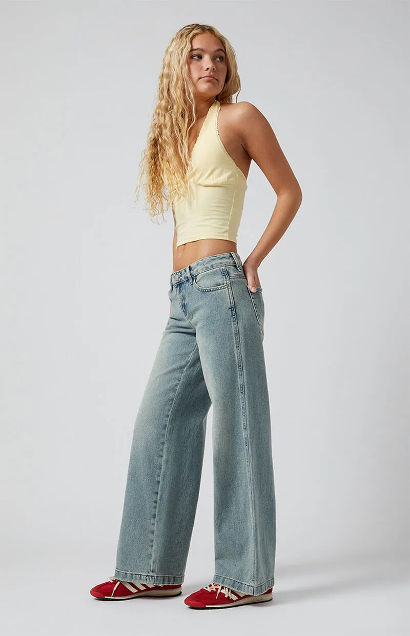 PacSun Casey Tint Low Rise Baggy Jeans Medium Indigo