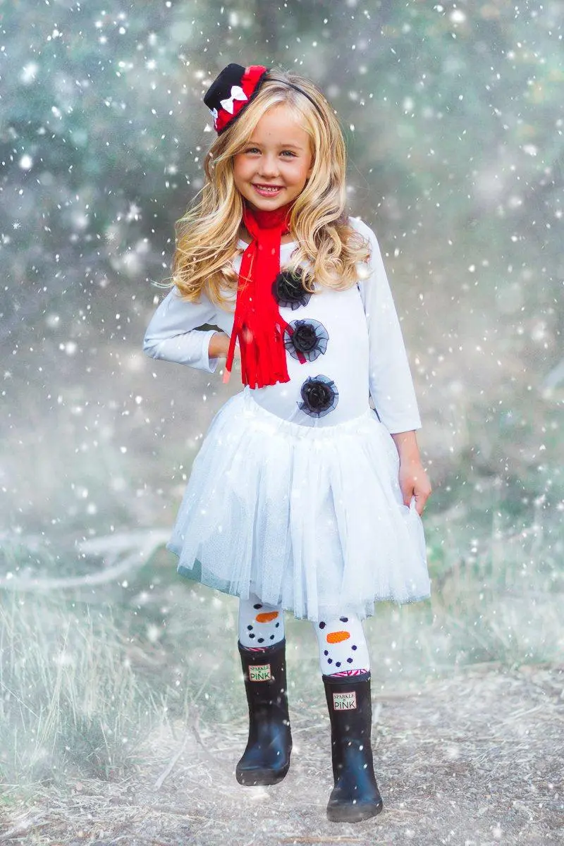 Snowman Costume - 4 Piece Set