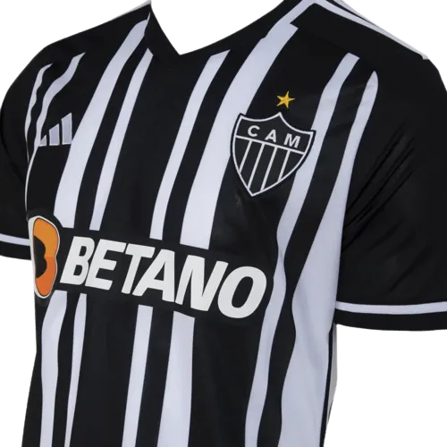 Camisa Atlético Mineiro Home 23/24 - Preta e Branca