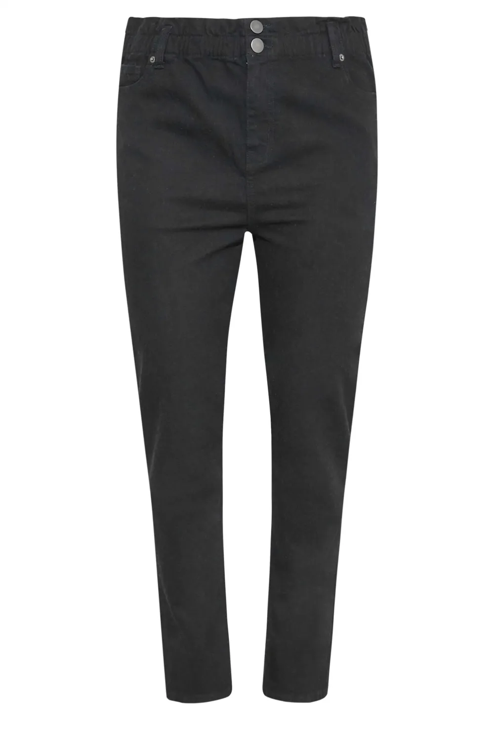 YOURS Curve Indigo Blue Washed Elasticated Stretch MOM Jeans