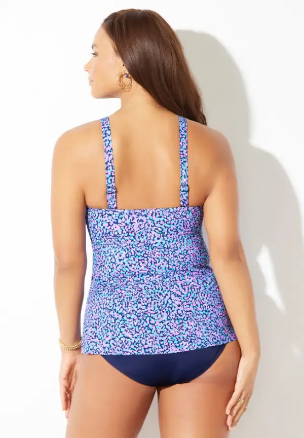 V-Neck Twist Tankini Top