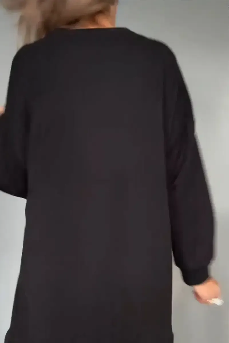 Women's Round Neck Patchwork Dress