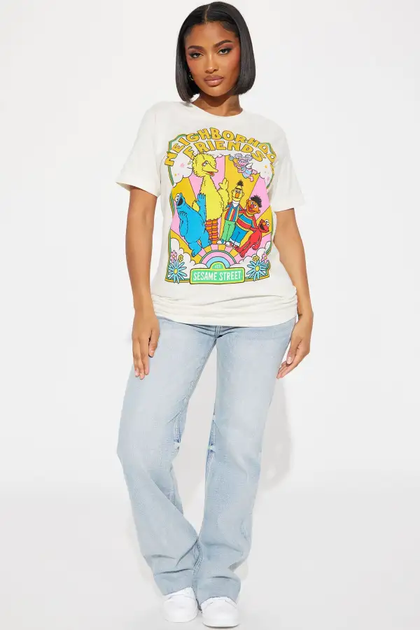 Neighborhood Friends Graphic Tee - Khaki