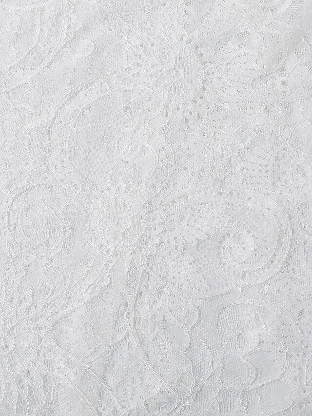 Women's Swimwear Cover Up Beach Top Normal Swimsuit UV Protection Lace Crochet Solid Color White Bathing Suits Modern Vacationy / Sweet / New / Padless