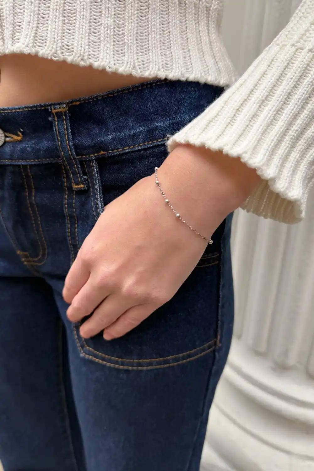 Delicate Medal Charm Bracelet