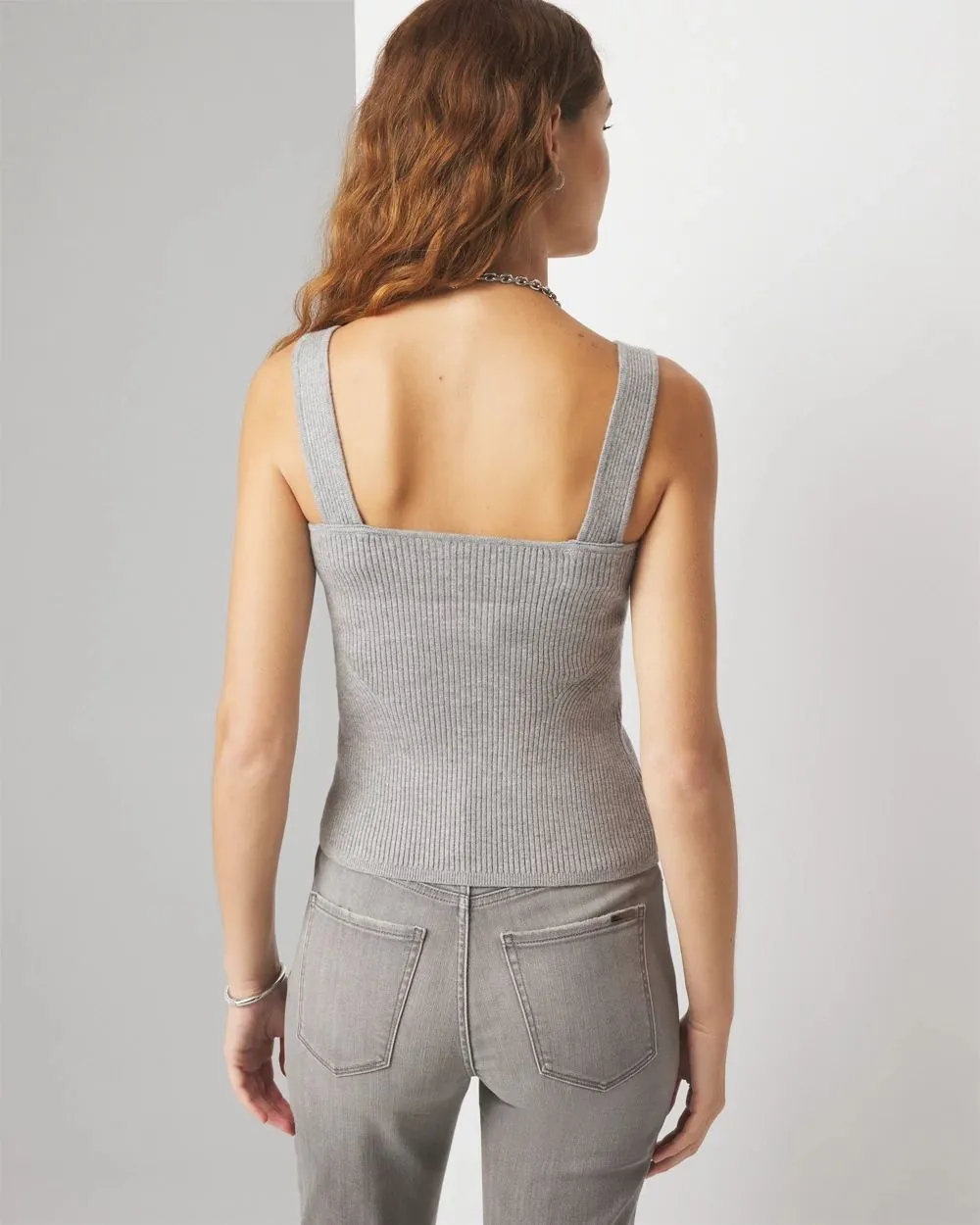 Ribbed Knit Sweater Tank