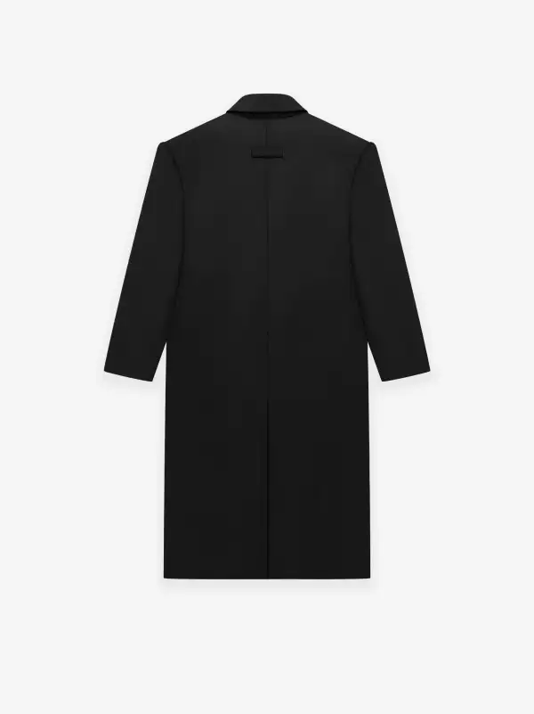 Wool Gabardine Double Breasted Overcoat