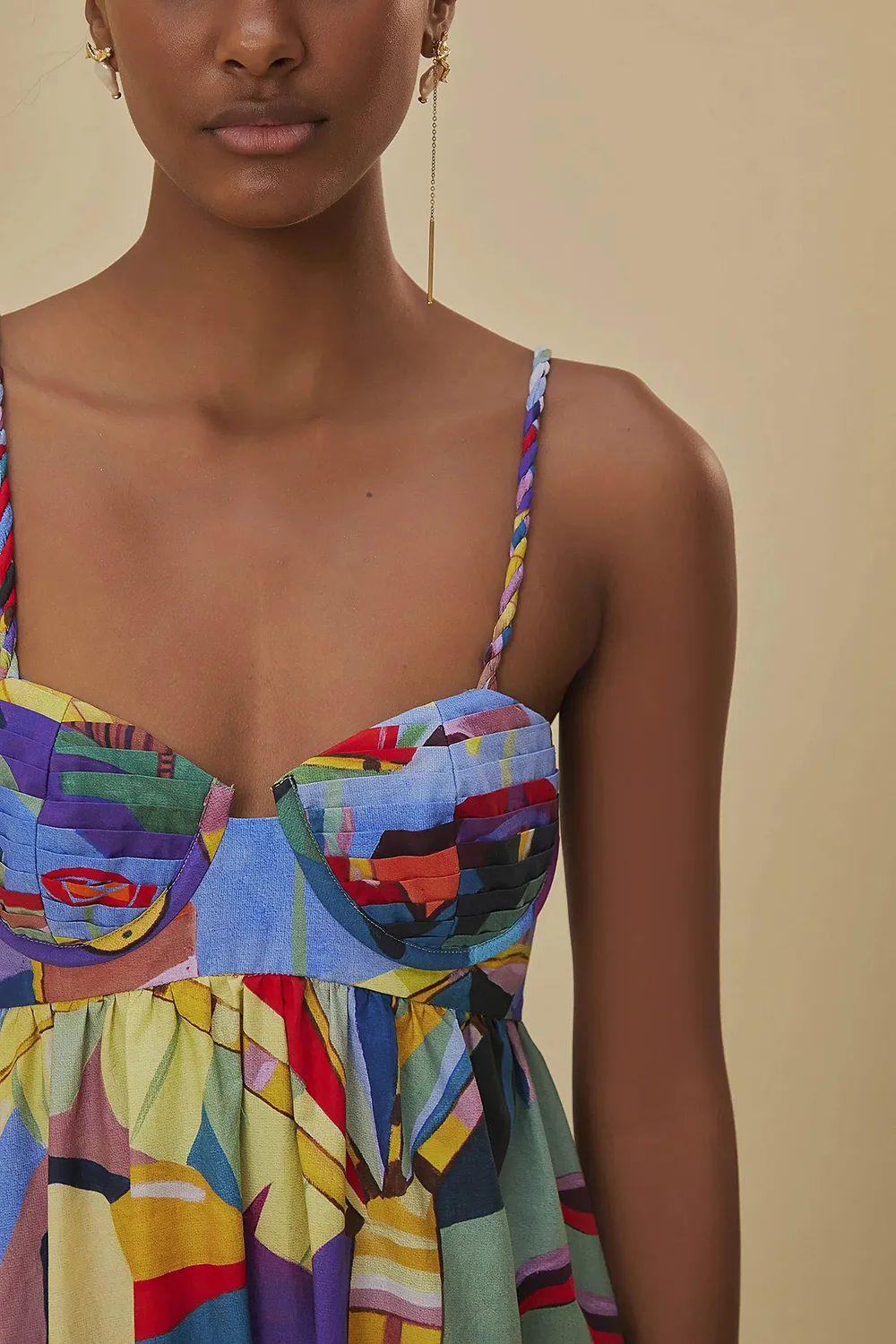 Tropical Scenario Sleeveless Maxi Dress