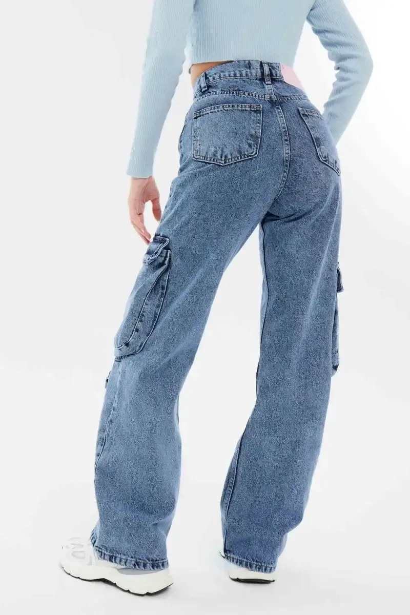 Cargo High Rise Flare Jeans