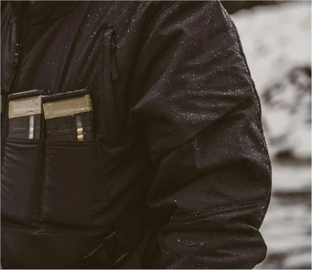 Men's Farthermost Cold-Weather Water-Resistant Weatherproof Insulated Warm Cotton-Nylon Shell Tactical Jacket