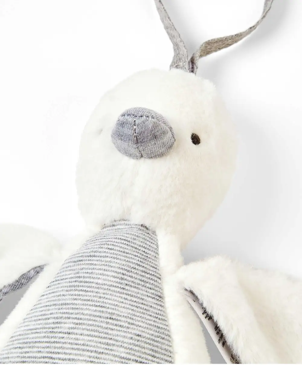 Welcome to the World Chime Duck Travel Toy - Grey