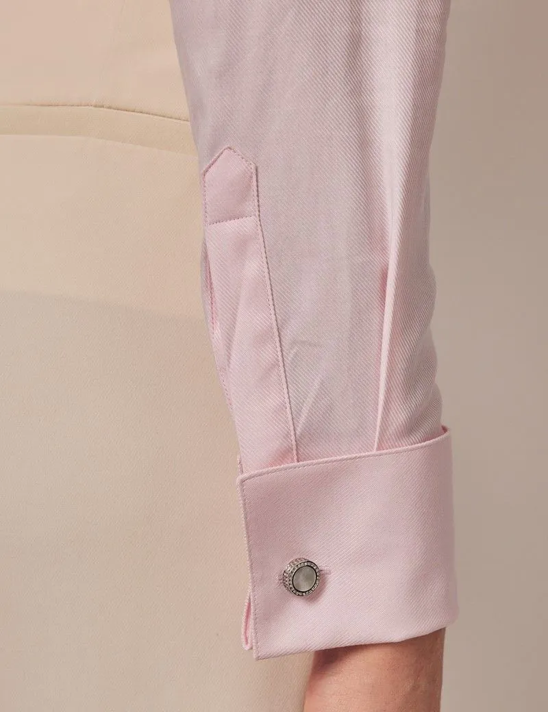 Twill Fitted Shirt - Double Cuffs