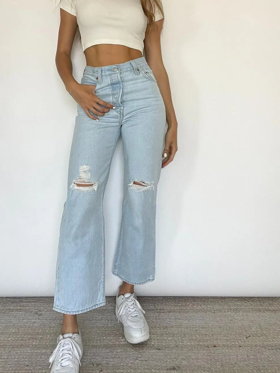 Levi's Ribcage Straight Ankle Jeans Ojai Up