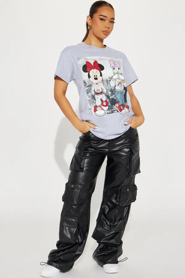 Minnie & Daisy Graphic Tshirt - Heather Grey
