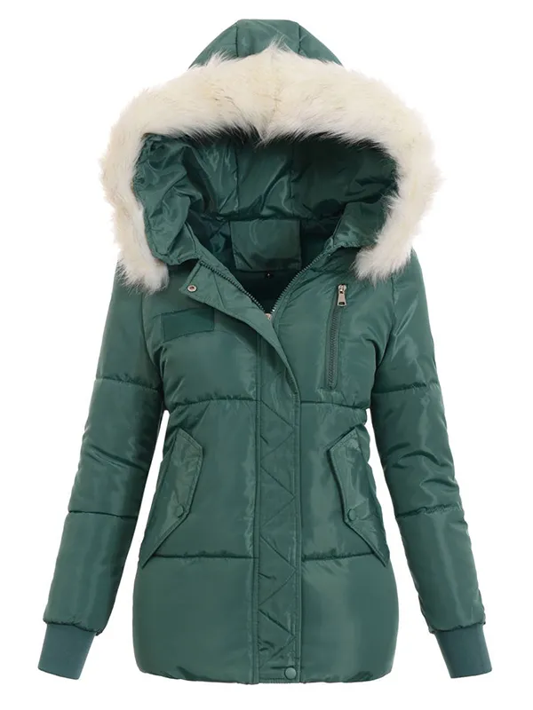 Green winter jacket