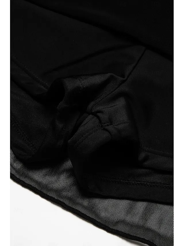 Solid Asymmetric Hem Swim Bottoms