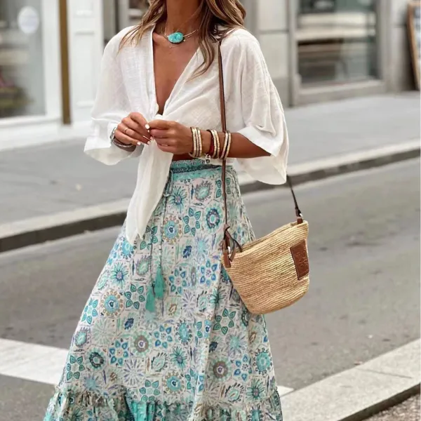 Casual Long Skirt