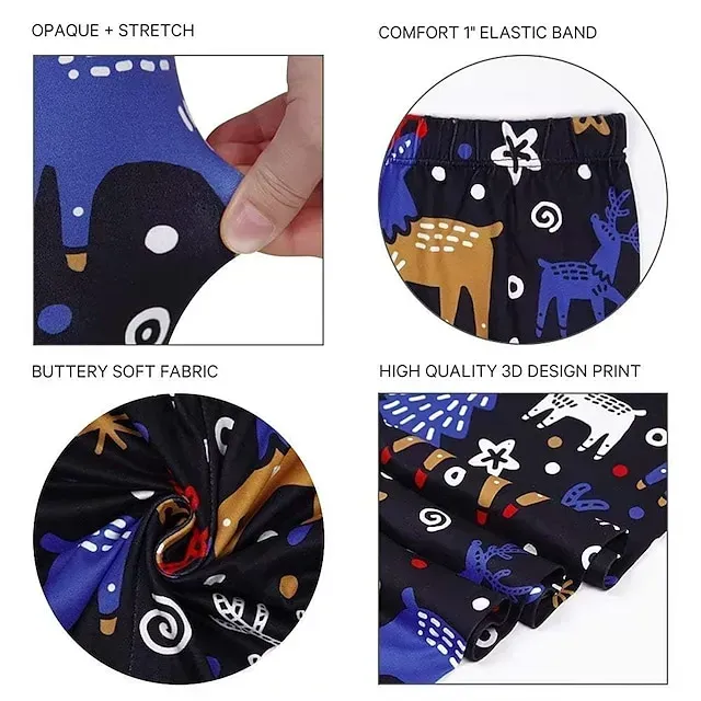 Santa Claus Leggings Jogger Pants Women's Christmas Christmas Christmas Eve Adults' Christmas New Year Eve Polyester Lycra Spandex Pants