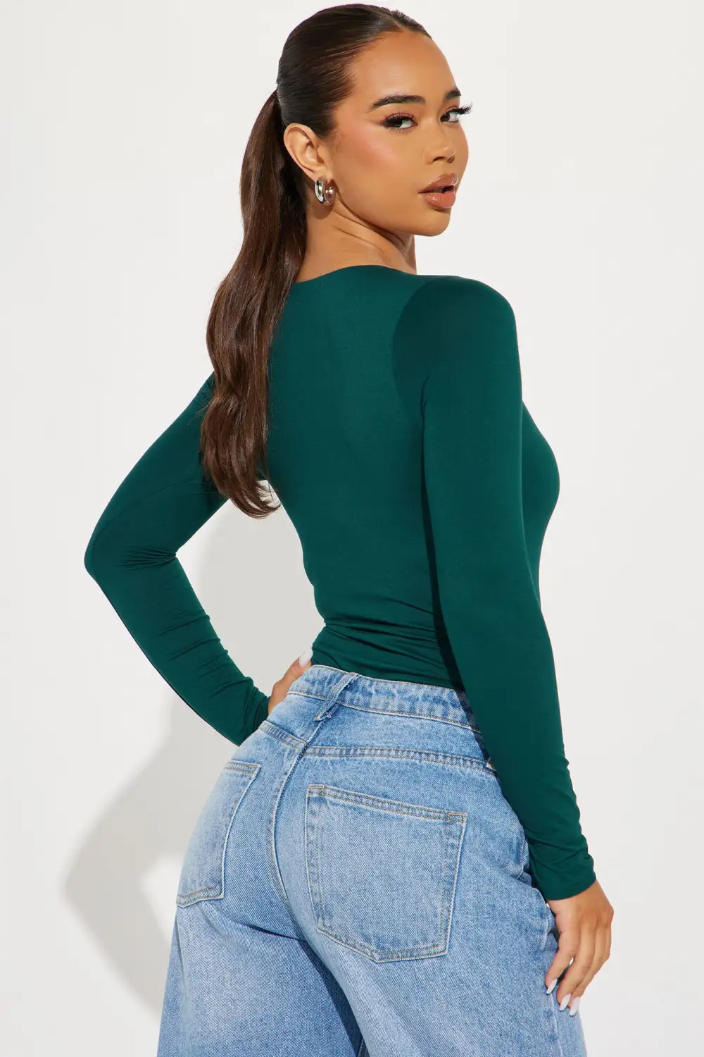 Myra Double Lined Bodysuit - Teal