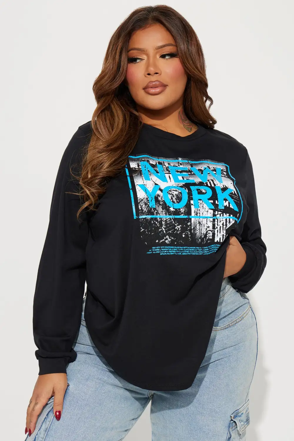 Meet Me In NY Tee - Black