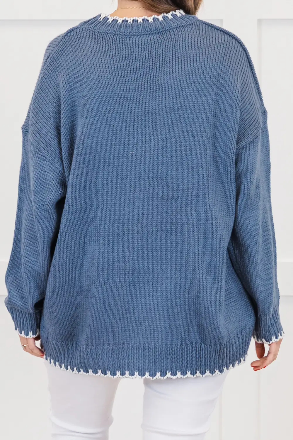 Cute And Charming Sweater, Blue