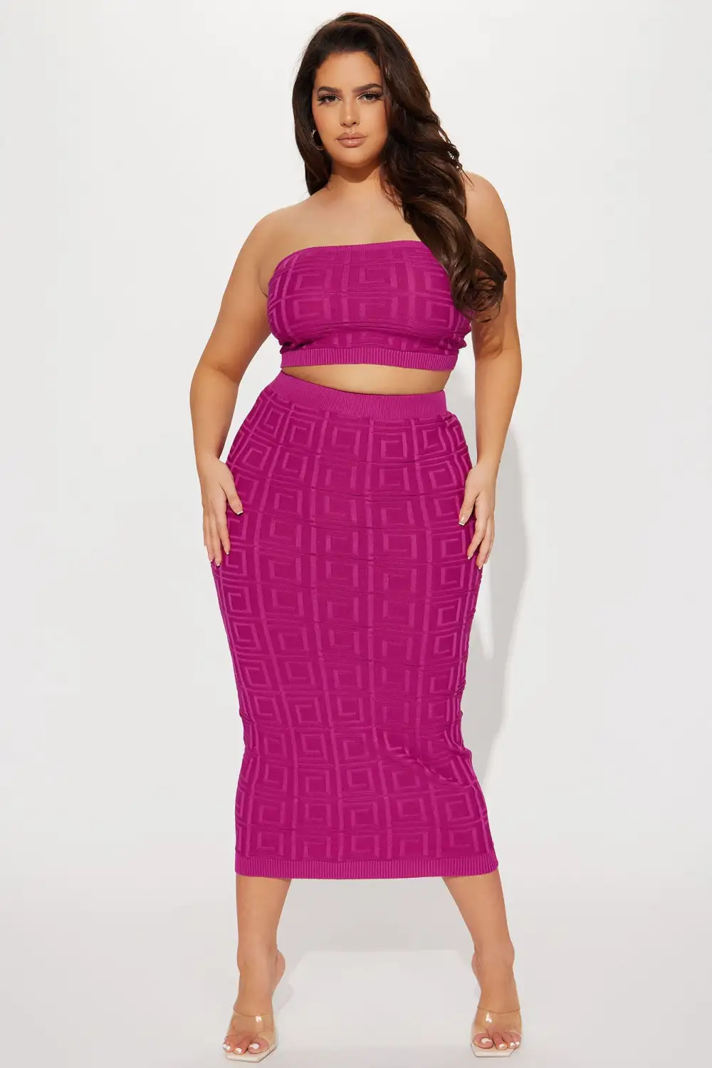 Jocelyn Skirt Set - Magenta