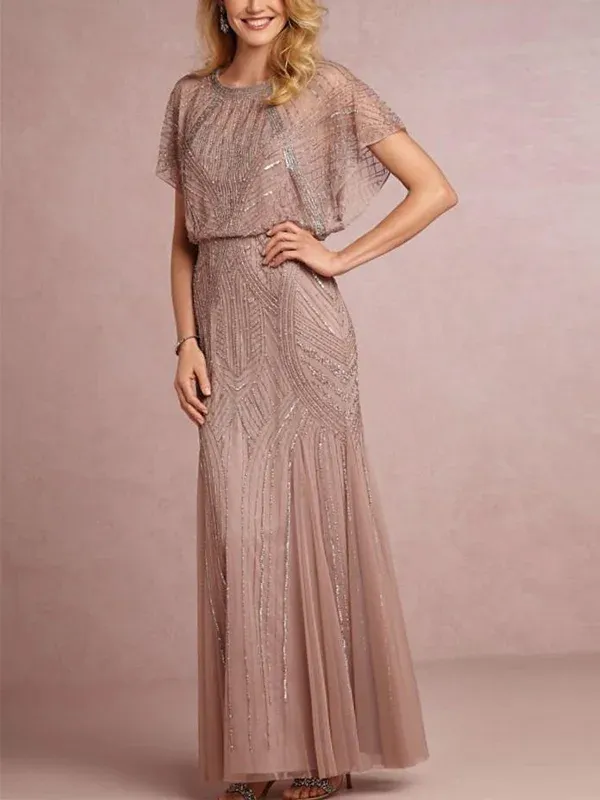 Elegant Fashion Mesh Maxi Dress