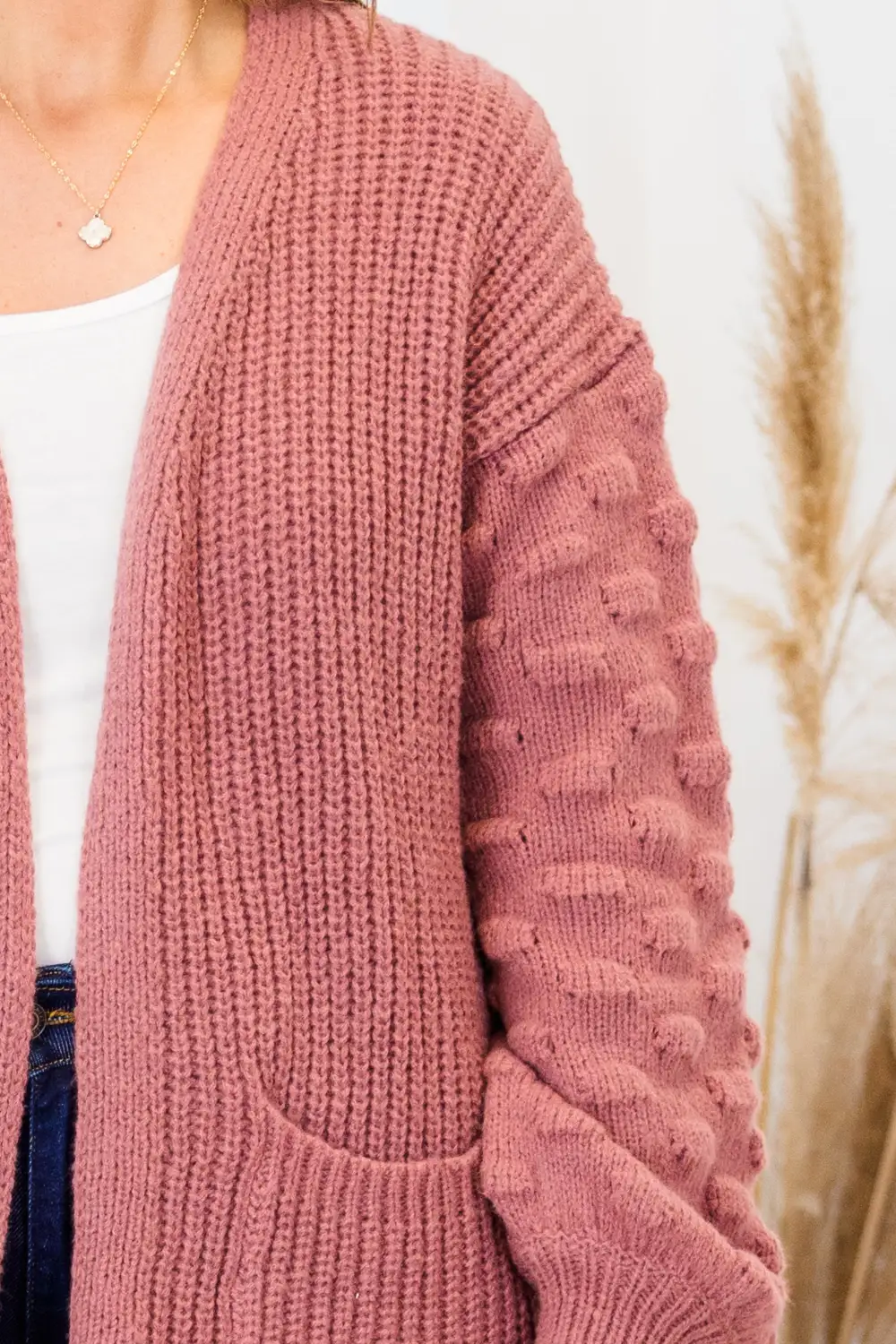 My Kinda Happy Cardigan, Mauve