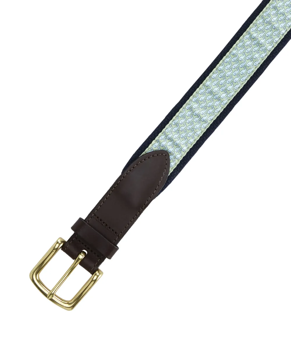 Vineyard Whale Canvas Club Belt