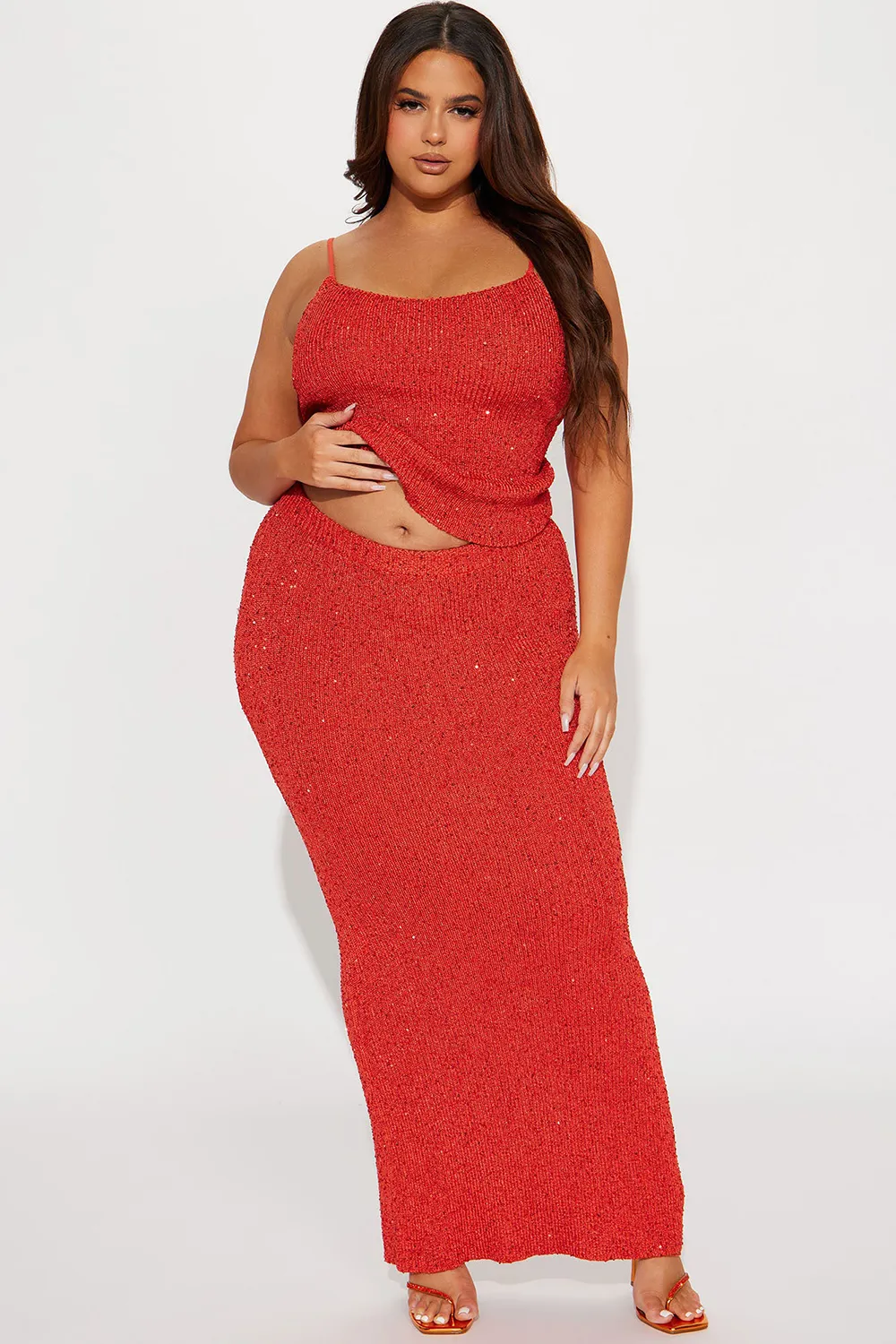 Spring/Summer The Spotlight Sequin Knit Skirt Set