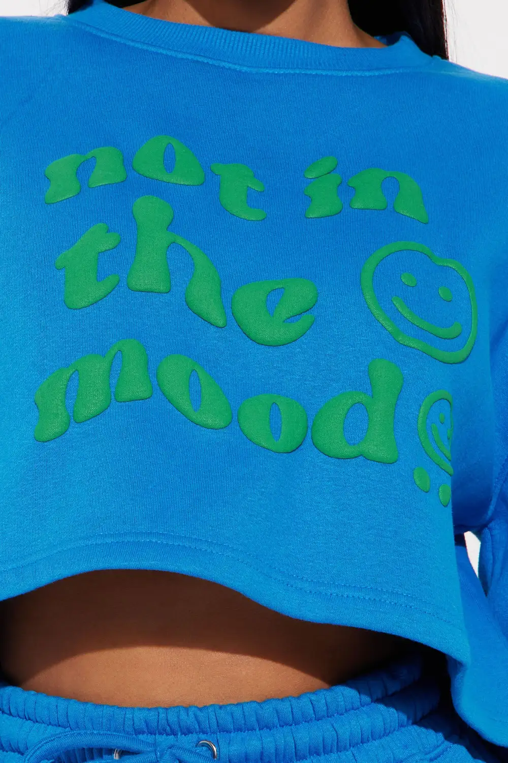 Not In The Mood Sweatshirt - Blue