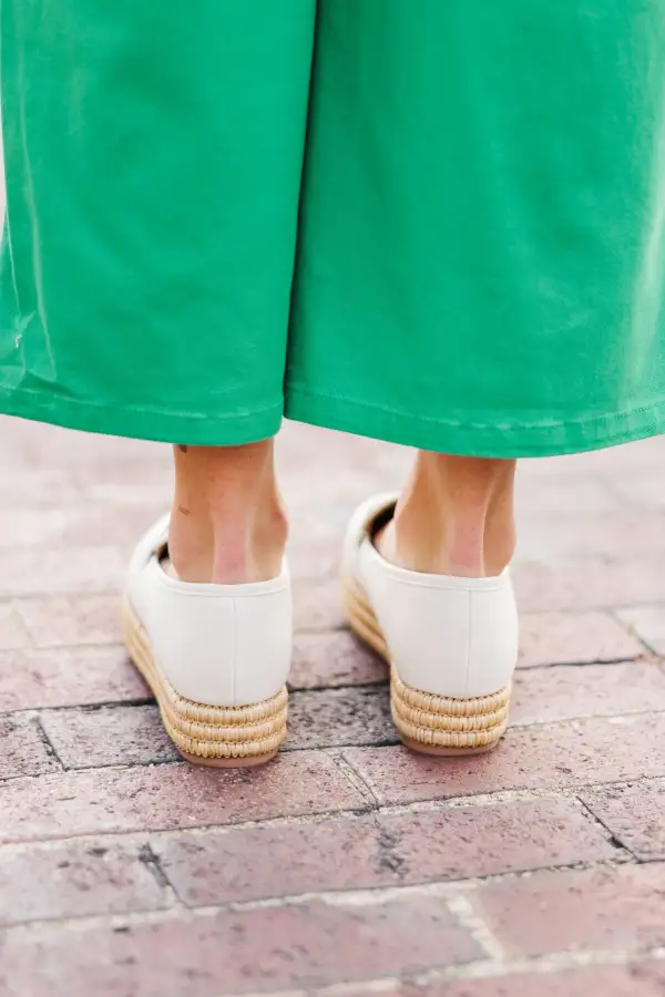 Walk On Ivory White Platform Loafers
