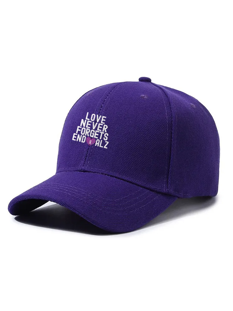 Love Never Forgets End Alz Baseball Cap