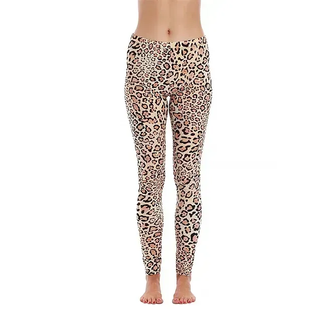 Santa Claus Leggings Jogger Pants Women's Christmas Christmas Christmas Eve Adults' Christmas New Year Eve Polyester Lycra Spandex Pants