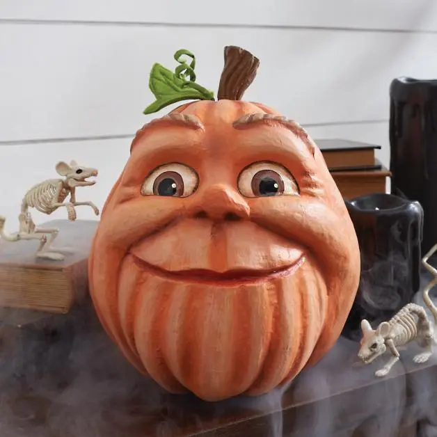Halloween Pumpkin Outdoor Garden Decoration Ghost Party Pumpkin Six Weird Resin Crafts Ornaments