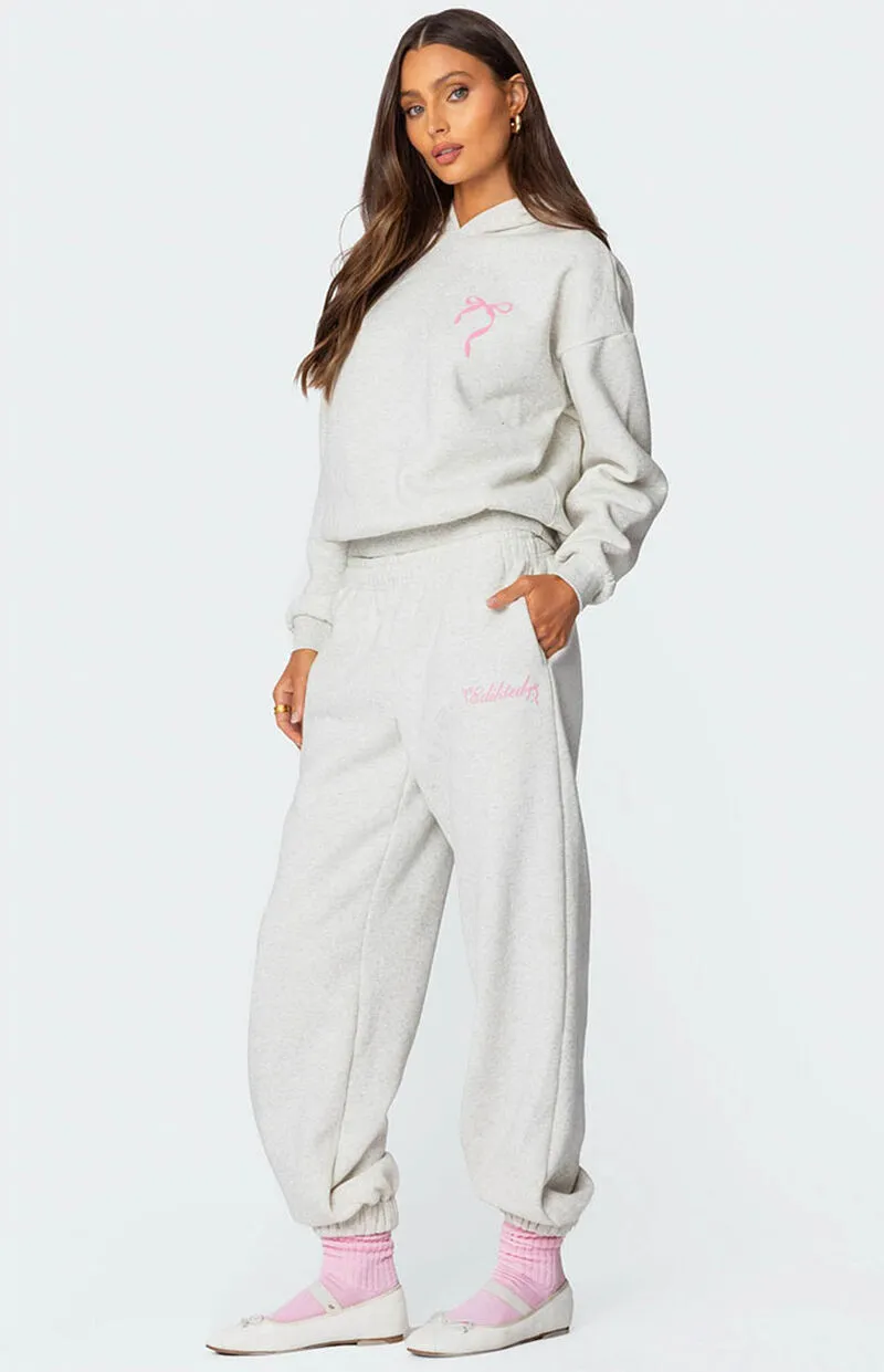 Edikted Sasha Bow Detail Hoodie