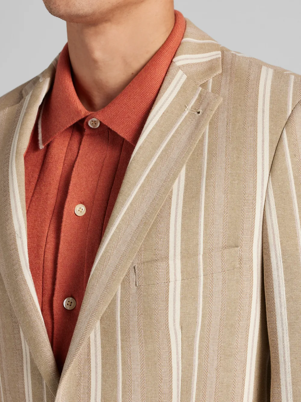 Paisley &Amp; Gray Slim Fit Stripe Suit Jacket