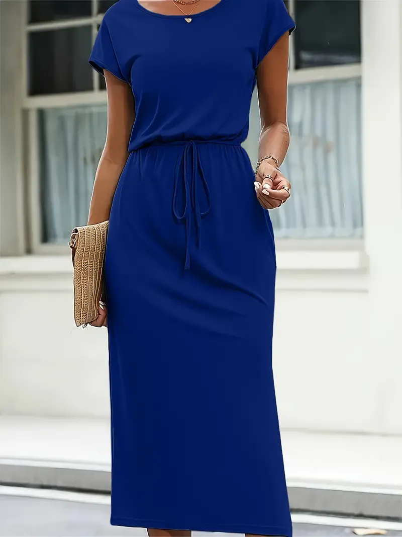 Women's Fitted Polyester Dress