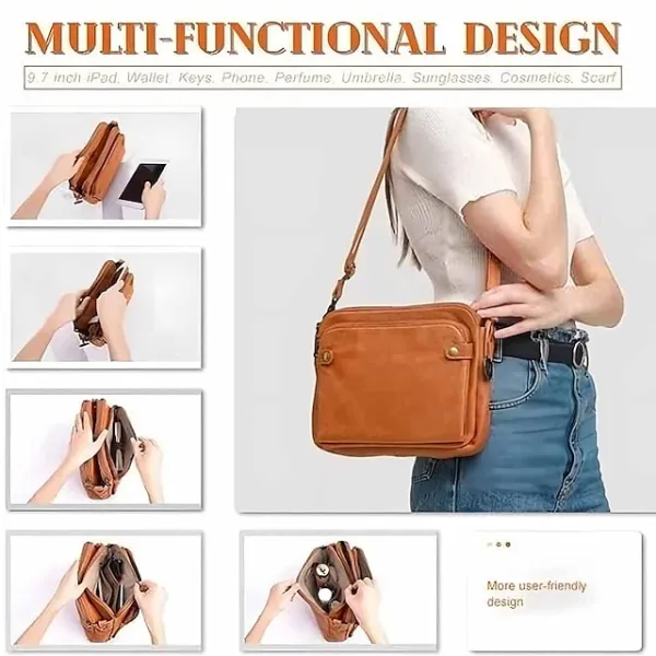 Women's Crossbody Bag Shoulder Bag Satchel PU Leather Shopping Daily Zipper Adjustable Large Capacity Waterproof Solid Color Wine Red Black Brown
