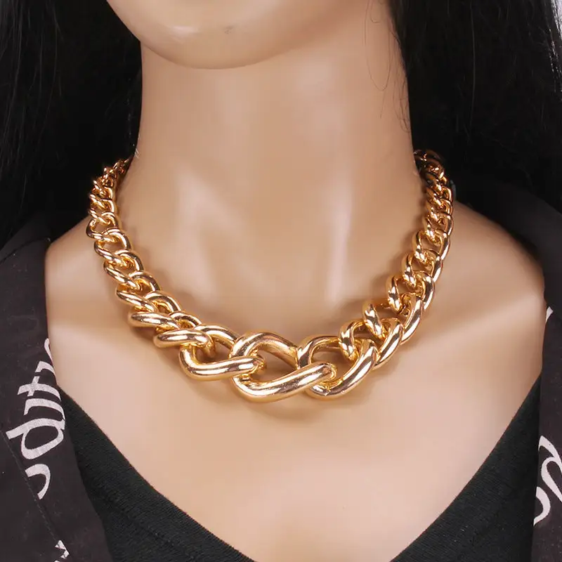 Thick Chain Simple Retro Sweater Necklace