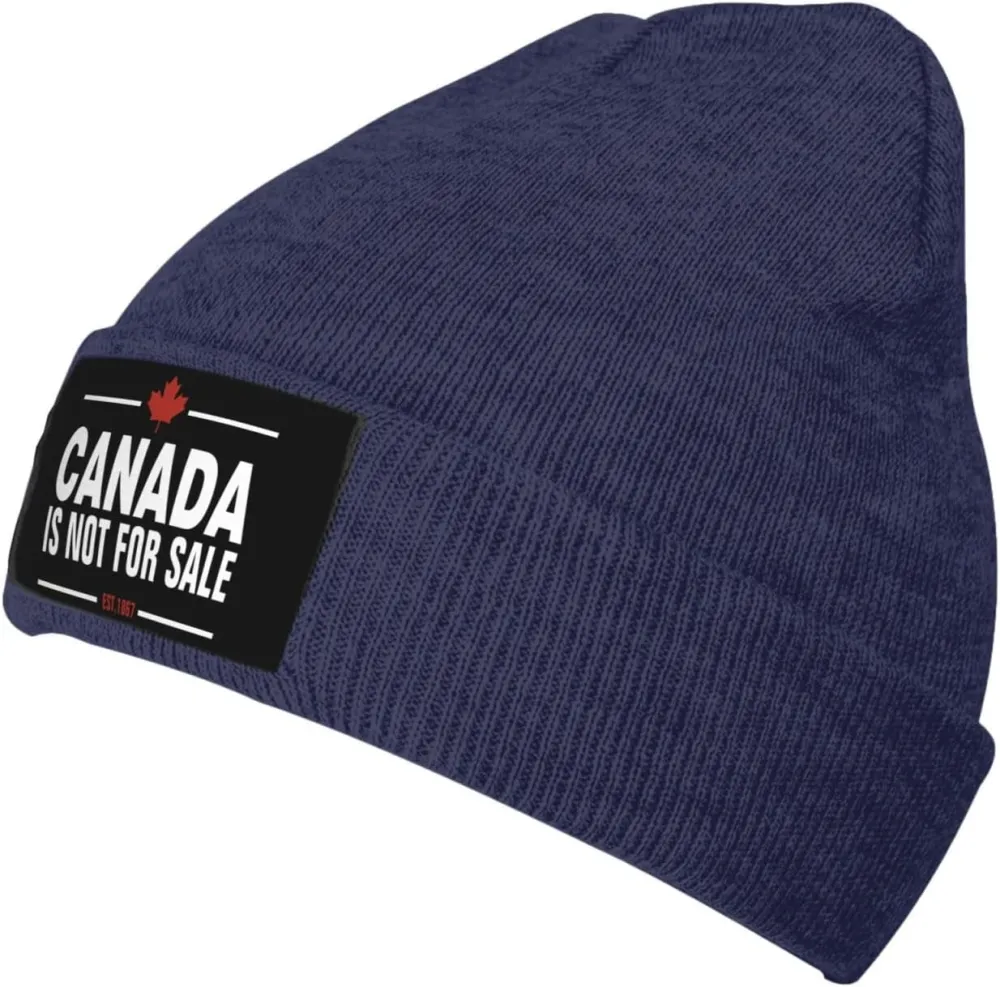Canada is Not for Sale Unisex Beanie Knit Hat Winter Warm Skull Cap